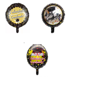 Globos reondos de 18" egresados