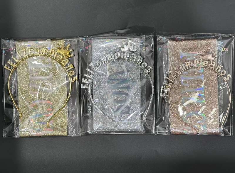 Kit x2 banda y Vincha feliz cumpleaños