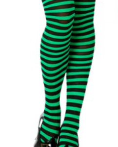 Bucaneras ralladas verde y negro