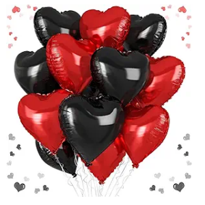 GLOBO METALIZADO CORAZON LISO 18"