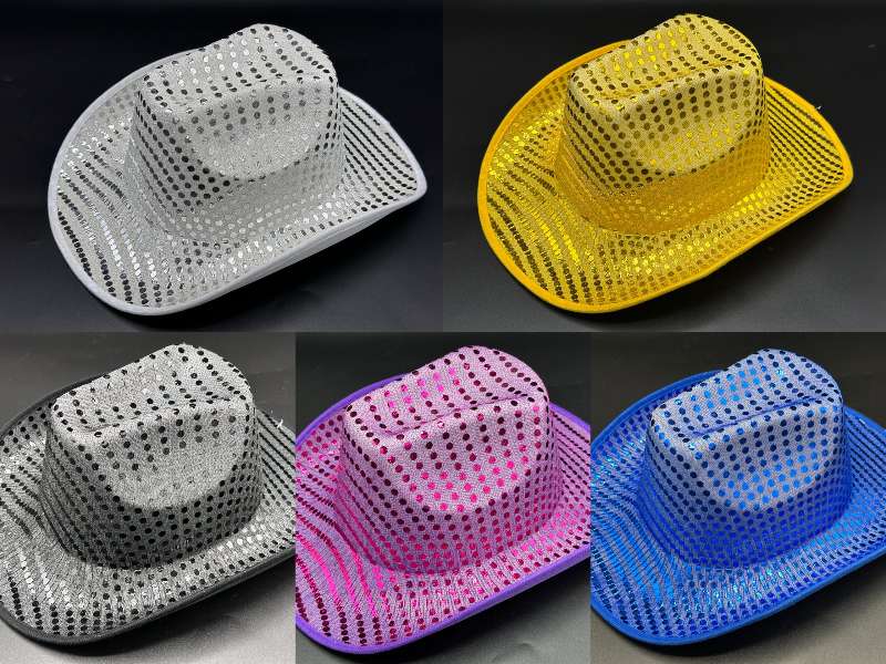 Sombrero Cowboy lentejuelas