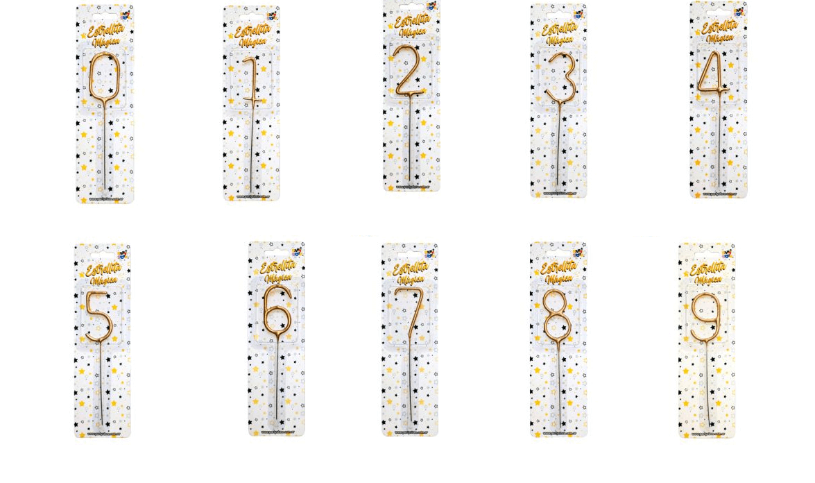 Velas Sparkles Número