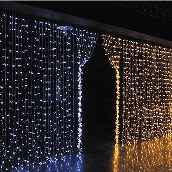 Cortina 144 LED 2,5x1,5mts