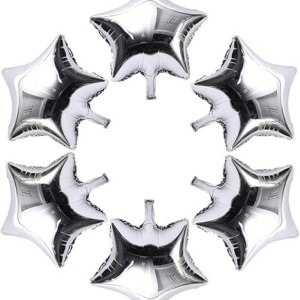 Globo metalizado estrella liso 5"