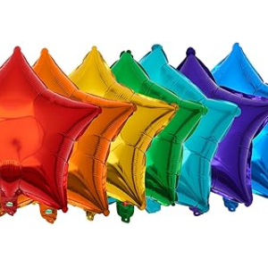 Globo metalizado estrella liso 10"