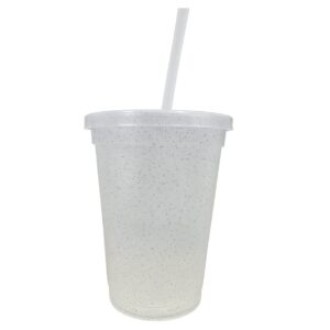 Vaso glitter transparente