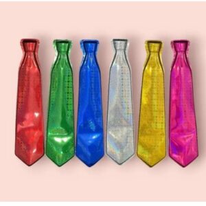 Corbatas holograficas x 12u