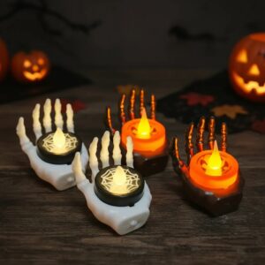 Vela led mano esqueleto