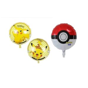 Globo redondo pikachu pokemon