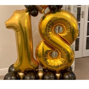 Globo metalizado numero 73cm