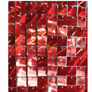Panel shimmer 30 x 30 cm rojo