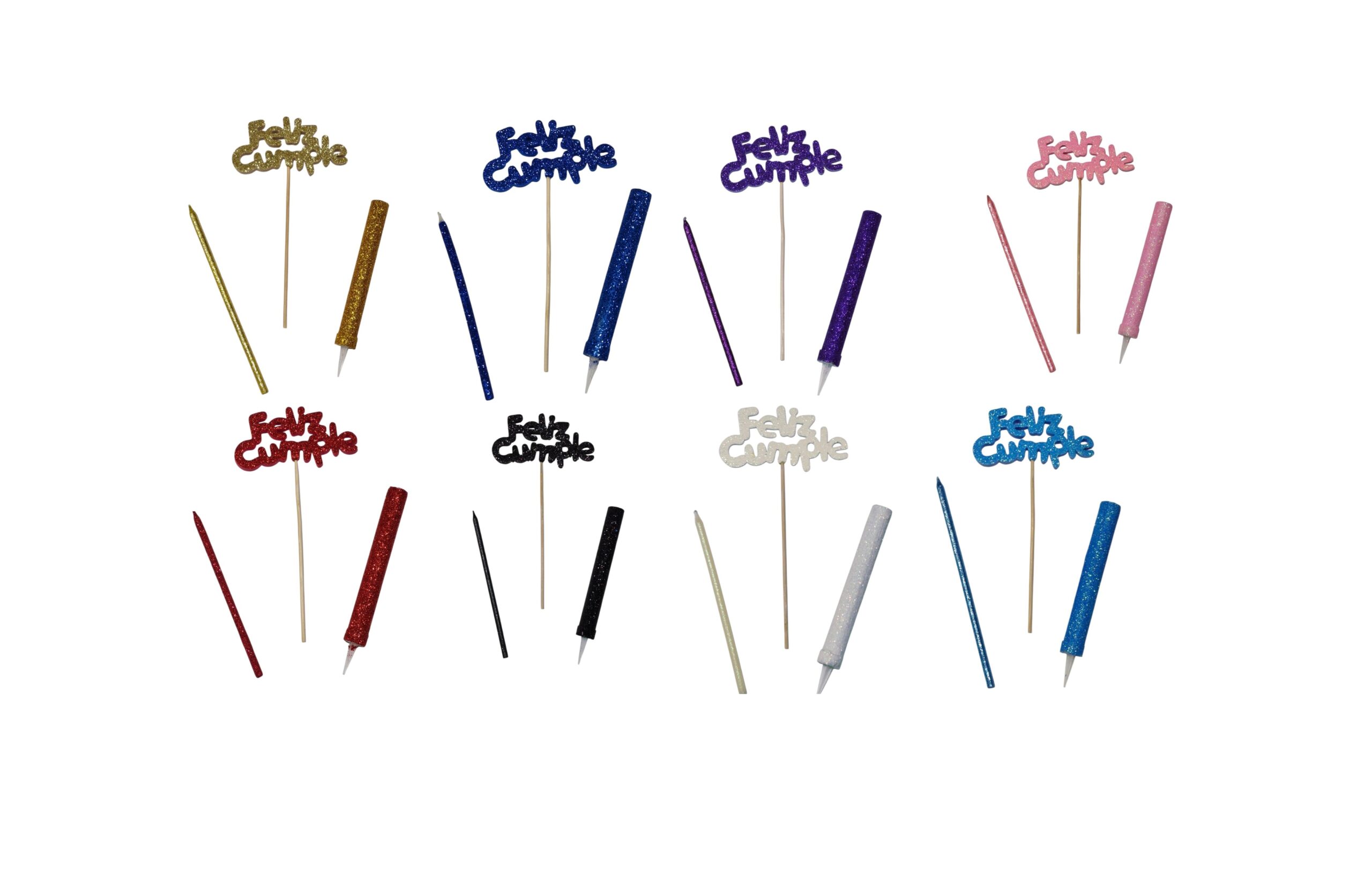 Set de torta: topper + vela + bengala - Imagen 2