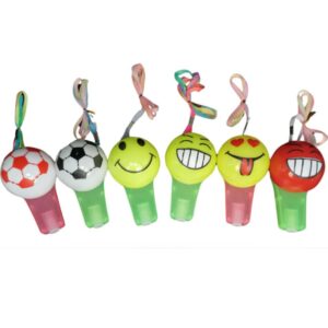 Silbato led emoji pack 12u