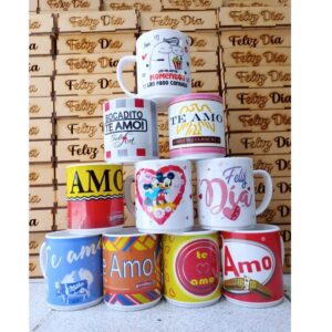Taza polimero San Valentin x10u