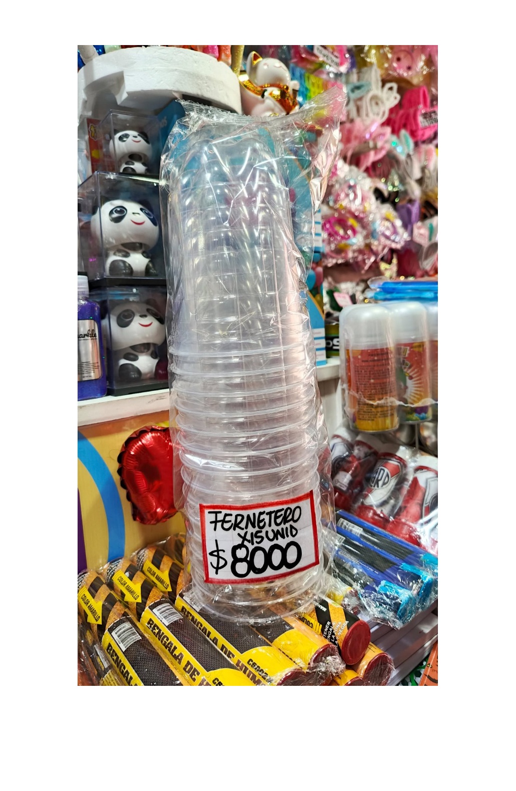 Vaso fernetero x 15u