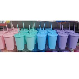 Vasos lisos con sorbete